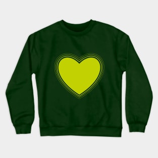 Green heart beating Crewneck Sweatshirt